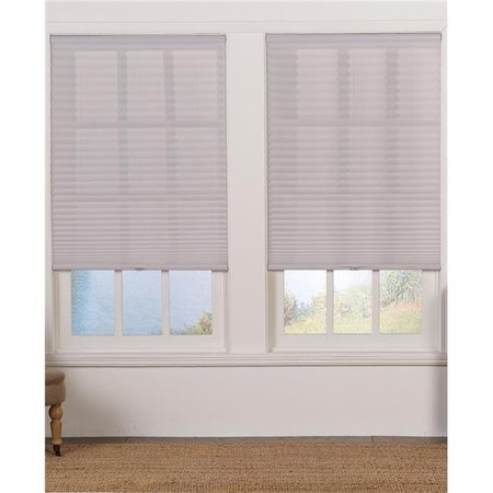 SAFE STYLES Safe Styles UBD325X48LG Cordless Light Filtering Pleated Shade; Silver Gray - 32.5 x 48 in. UBD325X48LG